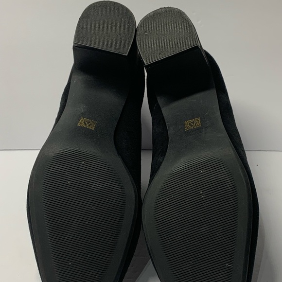 Anne Klein 7M Black Suede Leather Boots Gisela - Picture 13 of 15